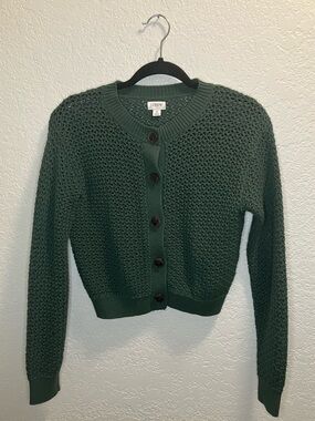 Green Sweater Cardigan